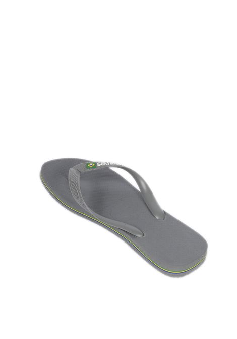 Grey brasil logo flip flops HAVAIANAS | 4110850BRASILLOGO-5002